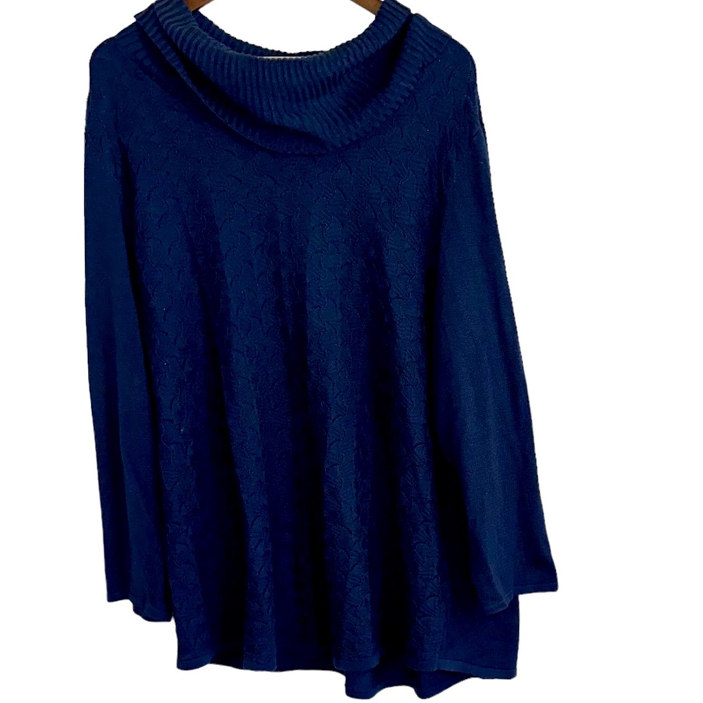 Lee cowl neck navy sweater women’s 3X